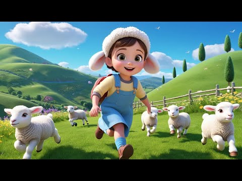 Lambs in Fields Play Hide and Seek | Fun Farm Animal Song for Kids | Hide and Seek Nursery Rhyme