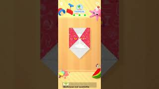 Paper Fold : Level #sakura #respect #short #shorts #walkthrough #gameplay #ios #iosgame #tiktok