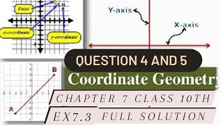 Question 4 and 5  EX-7.3 COORDINATE GEOMETRY  CLASS 10TH MATHS NCERT RBSE AND CBSE BY DHEERAJ SIR