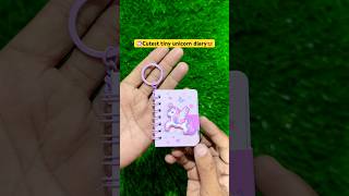 🥰🦄Aesthetic + cute” cutest unicorn diary with keychain💕unicorn stationery!  Cute stationery items