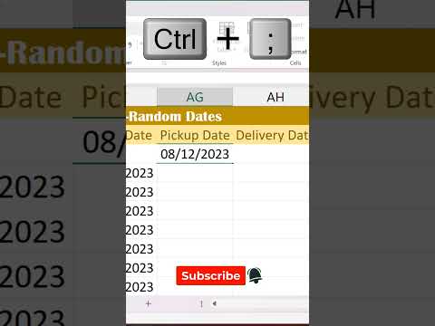 Excel Hacks: Insert Random Date in Seconds #excel