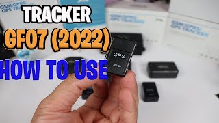 Mini GPS GF-07 Tracker for Vehicle How to Use ? how to setup ?