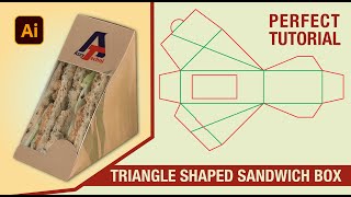 How to Design a Triangle Sandwich Box in Illustrator | Perfect Dieline Tutorial