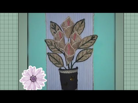 Cuadro #3 Reciclando Cartón y Tela Arpillera♻️
