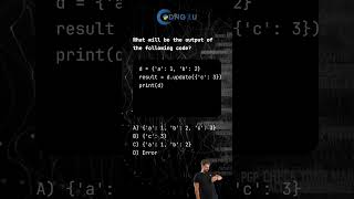 Python MCQ: Using update() with Dictionaries #python #pythonMCQ #pythoncoding #coder