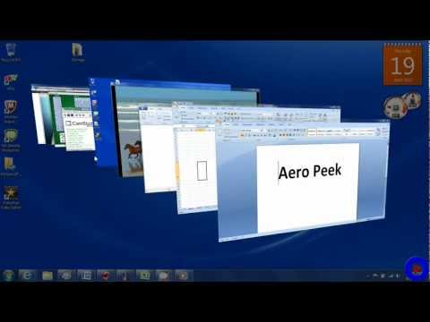 Windows 7 Aero Peek