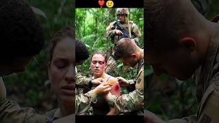 Military Girl Is Shot On Arm 💉😢 #shorts