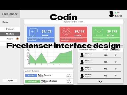 Freelanser interface design FIGMA UI/UX design