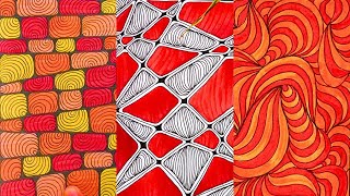 Zentangle Art for Beginners | Colourful Zendoodle | Creative Zentangle Patterns