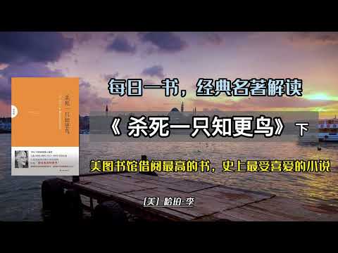 每日一书 | 经典名著解读《杀死一只知更鸟》下，1961年普利策奖，美国图书馆借阅率最高的书，英国最喜爱的小说之一#读书 #名著解读 #睡前故事 #阅读 #情感