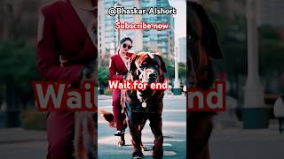 A WOMAN RIDE WITH BIG DOG..😂❤️#short#shortvideo #ytshorts #subscribe #animal#fashion