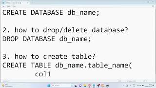 php & mysqli in hindi  - mysql and mariaDB  - DDL and DML command with example