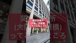 関西営業所(大阪/淀屋橋)ってこんなところ　#shorts #淀屋橋 #shinx #大阪 #都会 #お散歩