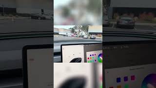 Colorful Light Show in Tesla Model 3: A Fun Ride in 2024