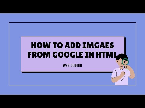 How to add image from google in HTML