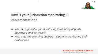 Peer Panel: Strategies for Successful Integrated Plan Monitoring & Evaluation