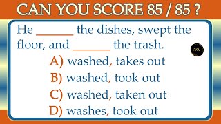 🎯85 Quality Quiz Questions & Answers | English Grammar Multiple Choice Questions (MCQs)|No.1 Quality