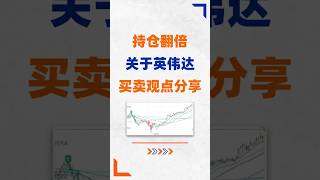 英伟达4月买入持有到现在翻倍，我的买卖逻辑是什么？ #英伟达 #nvda #nvda股票 #美股
