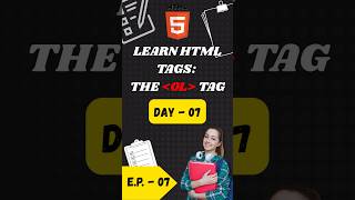 🔖 HTML Tags Explained – Day 7: OL Tag (Ordered List) | #Shorts #viralvideo #facts #reels