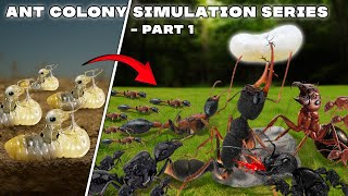 Ant Colony Simulation Series - Part 1 😱 ANTTREK
