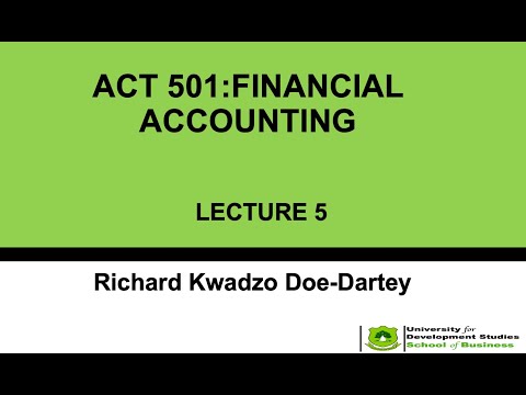 ACT 501: Financial Accounting