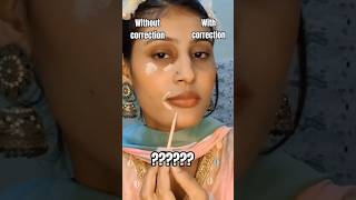 with correction VS without correction??? 😮😳💗 #makeup #contentcreator #foryou #makeuptips #ytshorts
