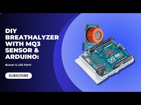 DIY Breathalyzer with MQ3 Sensor & Arduino: Buzzer & LED Alert!