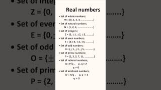 Real Numbers #realnumbers #rationalnumbers #typesofrealnumbers #evenoddnumbers