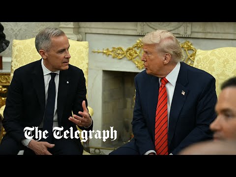 Watch again: Mark Carney and Donald Trump hold meeting at White House for crunch talks