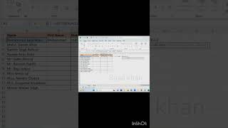 Split text (Name)  using replace , left and find function in excel