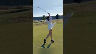 왼팔 당기지 말고 던지세요!!👏👏보니까 진짜 이해 잘되요~💯💯 | 아이언 스윙TV#shorts #golf #golfswing