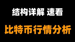 比特币高点阻力压制，上不去？关注结构变化，耐心等待。