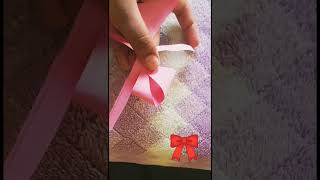 viral paper bow DIY tutorial 🎀#viraldiy#trending#ytshorts