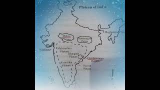 Plateau in India Map#shorts #geography #civilservice #Plateau
