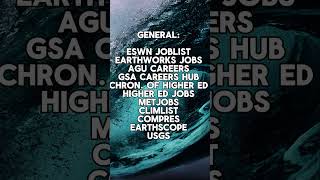 Earth Science Jobs💼