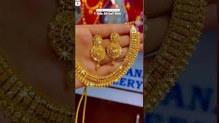 2 tola gold necklace designs, bridal set collection #gold #sonynirajvlogs #goldjewellery #shorts