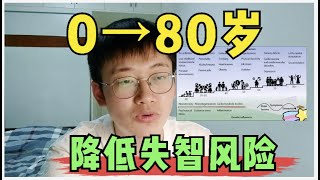 降低痴呆症风险，儿童就可以开始做起，图解0 80岁如何对抗痴呆症