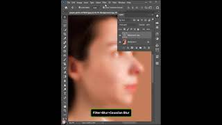 Photoshop Trick - High End Skin Retouch | #shorts #photoshoptutorial