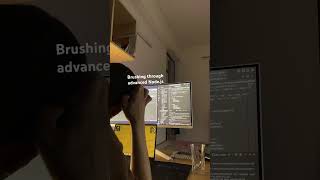 Brushing through #coding #music #learningreact  advanced node.js
