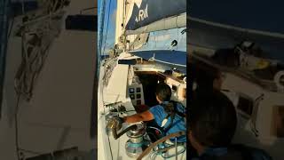 INS Indian Naval Sailing Vessel Tarini is currently on her return passage to India after a 6 months
