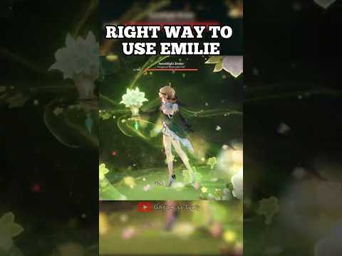 RIGHT WAY TO USE EMILIE 🌱 #viral #genshinimpact #trendingshorts #hoyocreators