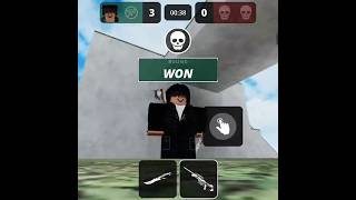 Best 1v2 Clutch in Murder and Sheriff #roblox