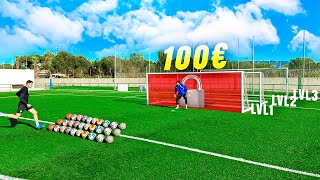 ⚽ 30 BALONES vs 3 PORTERÍAS 😱 ¡Retos de Fútbol!