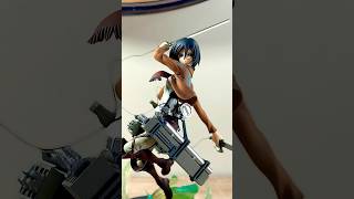 Unboxing a Mikasa Ackerman 1/8 statue. A  11 year old statue!🧣🕊️ #shorts #attackontitan