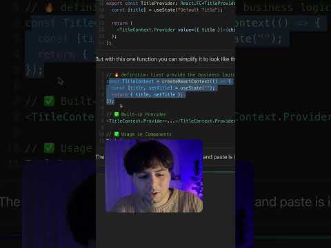 Easily Create React Context with This Trick!