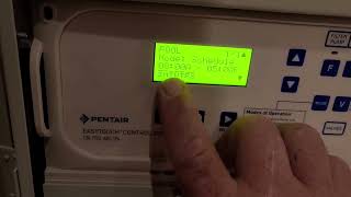Setting Schedules on Pentair EasyTouch Control System