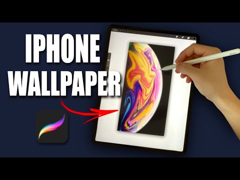 How To Make Apple “Planet Wallpaper” in Procreate (#shorts)