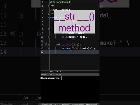 Python __str__ method #python #pythonlearning