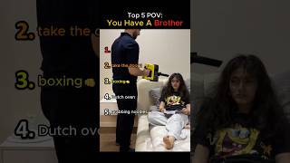 Top 5 'POV: You Have A Brother' Moments. #funny #brother #shorts