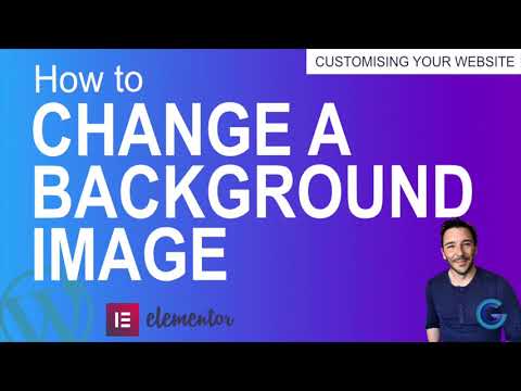 How to change a section's background image in Elementor
